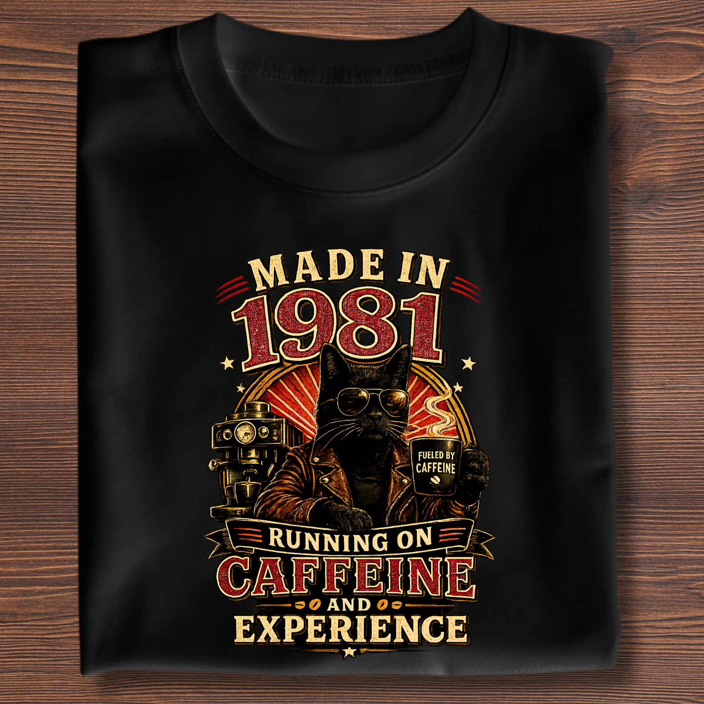 Running On Caffeine & Experience Tee · 1971-1991