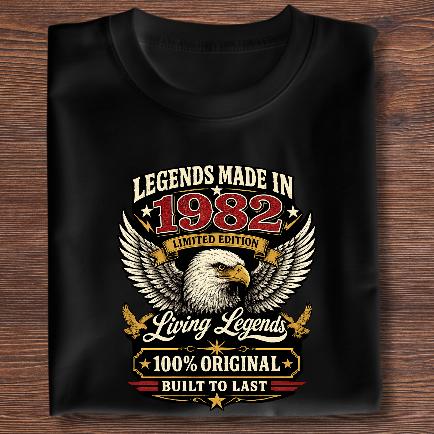 Legends Made In  Limited Edition Birthday Tee 1971-1991