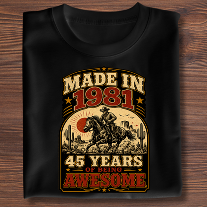 Made In Vintage Tee · Years Of Being Awesome | 1971-1991