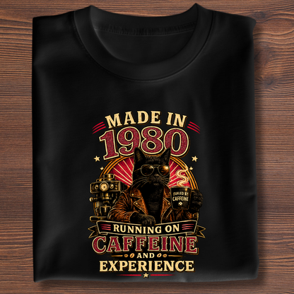 Running On Caffeine & Experience Tee · 1971-1991
