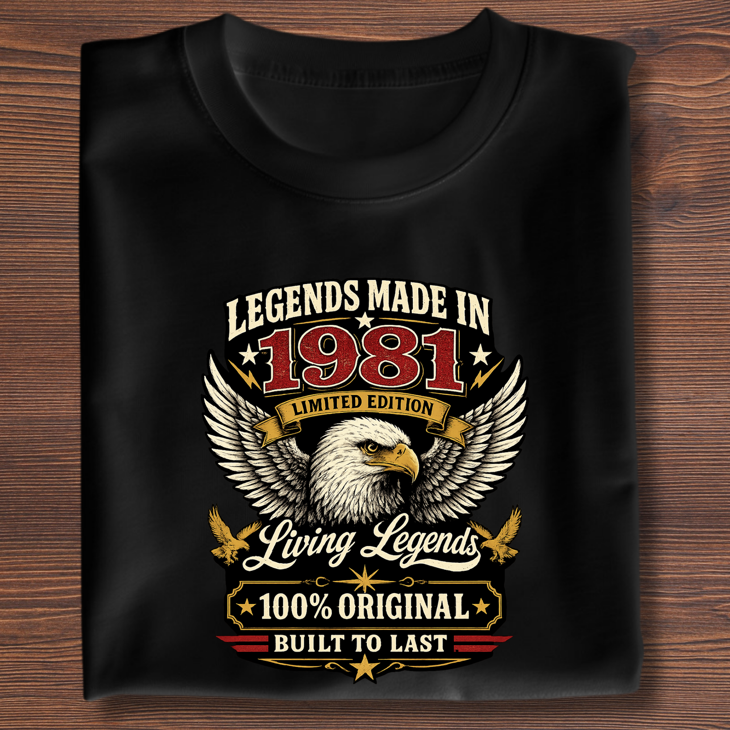 Legends Made In  Limited Edition Birthday Tee 1971-1991