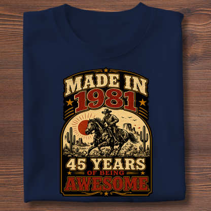 Made In Vintage Tee · Years Of Being Awesome | 1971-1991
