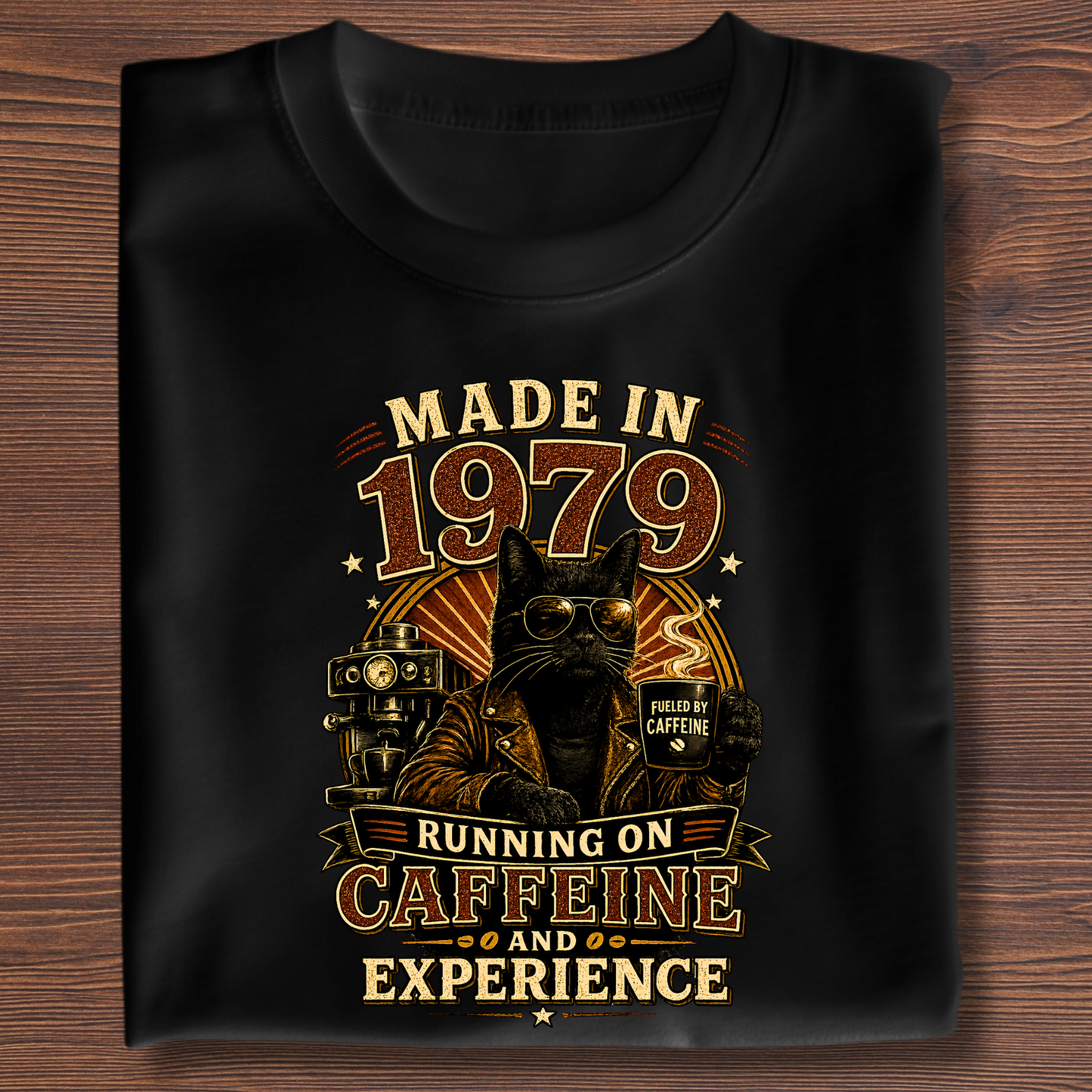 Running On Caffeine & Experience Tee · 1971-1991