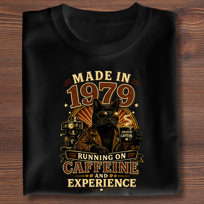 Running On Caffeine & Experience Tee · 1971-1991