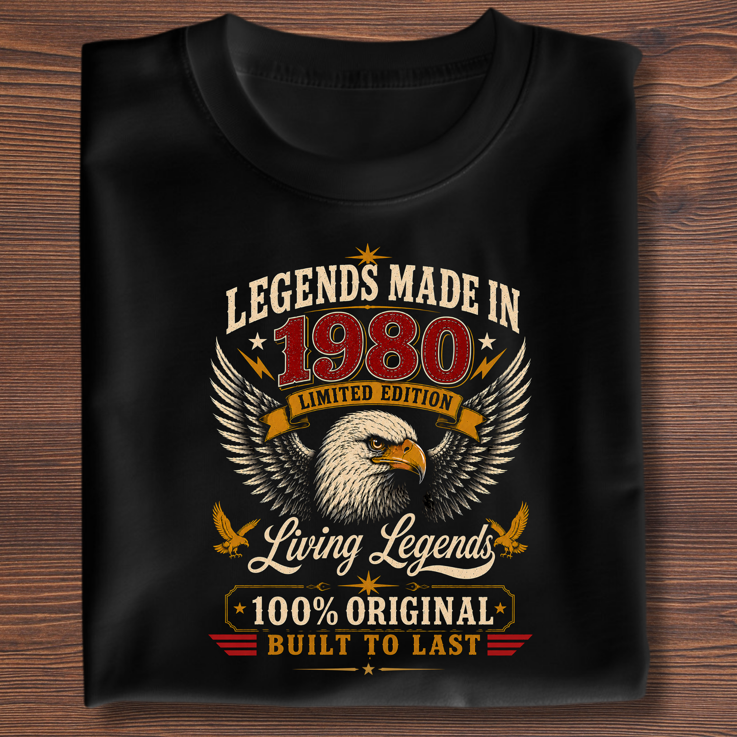 Legends Made In  Limited Edition Birthday Tee 1971-1991