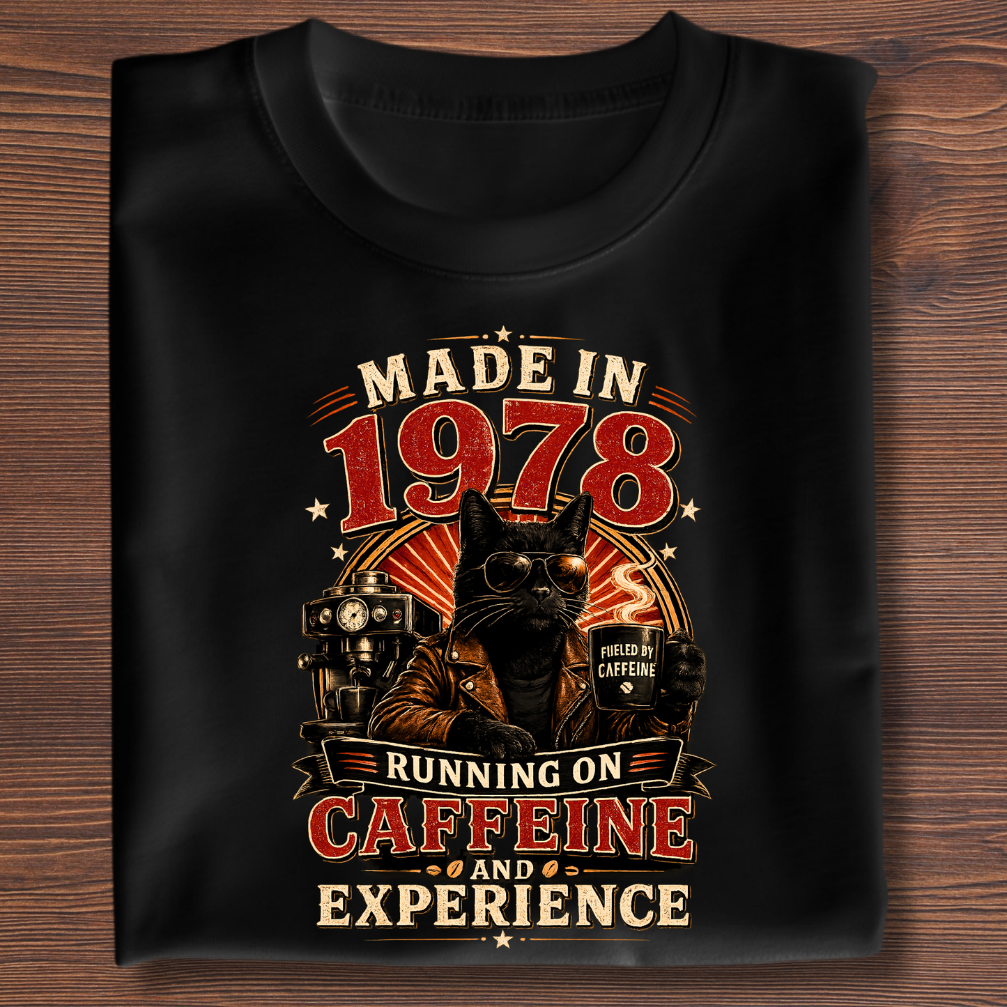 Running On Caffeine & Experience Tee · 1971-1991
