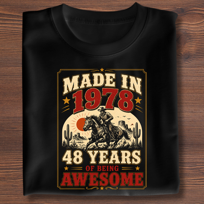 Made In Vintage Tee · Years Of Being Awesome | 1971-1991