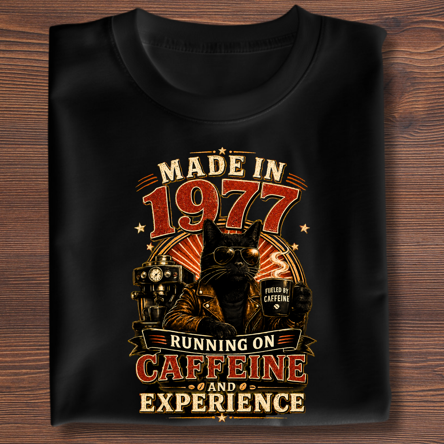 Running On Caffeine & Experience Tee · 1971-1991