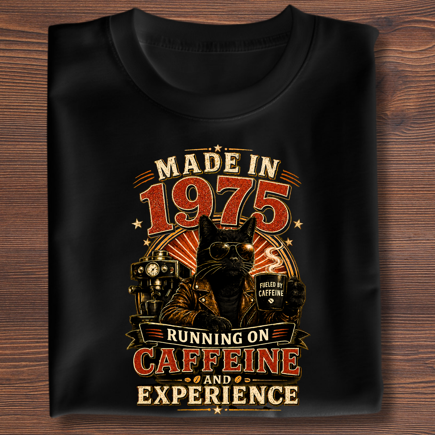 Running On Caffeine & Experience Tee · 1971-1991