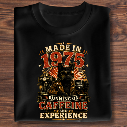 Running On Caffeine & Experience Tee · 1971-1991