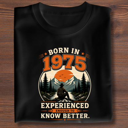 Born In Vintage Birthday T-Shirt | Years 1971-1991