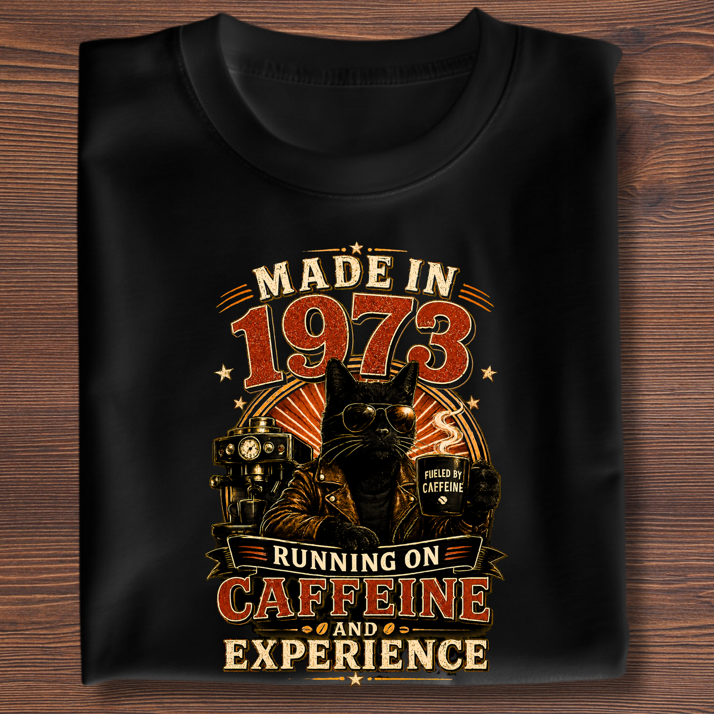 Running On Caffeine & Experience Tee · 1971-1991
