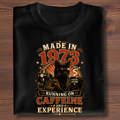 Running On Caffeine & Experience Tee · 1971-1991