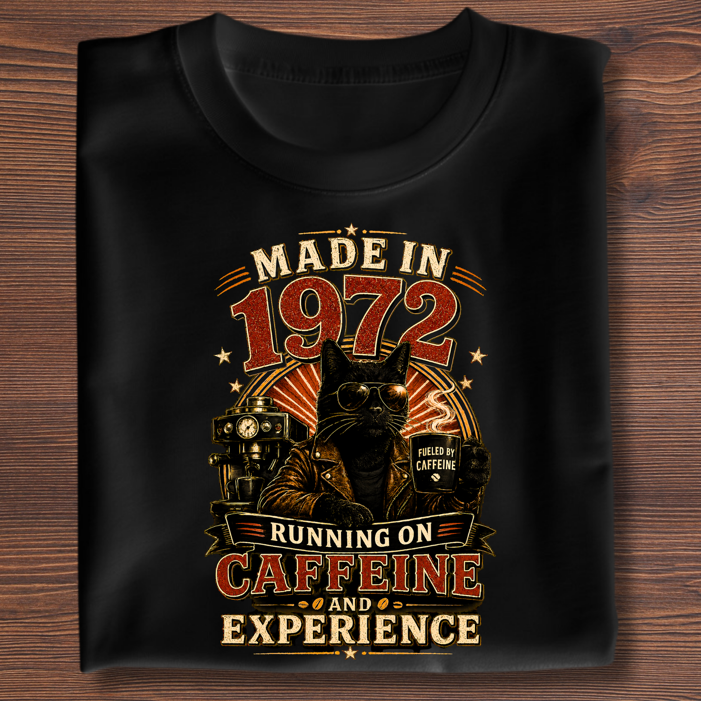 Running On Caffeine & Experience Tee · 1971-1991
