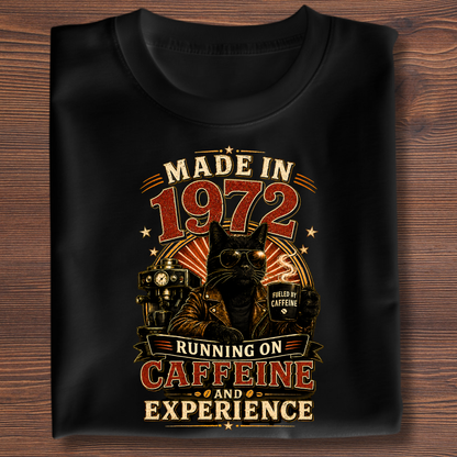 Running On Caffeine & Experience Tee · 1971-1991