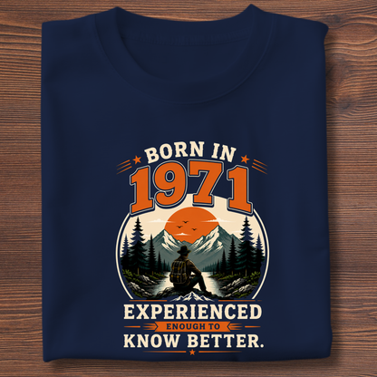 Born In Vintage Birthday T-Shirt | Years 1971-1991