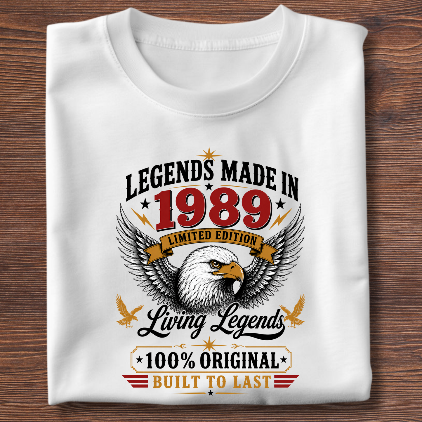 Legends Made In  Limited Edition Birthday Tee 1971-1991