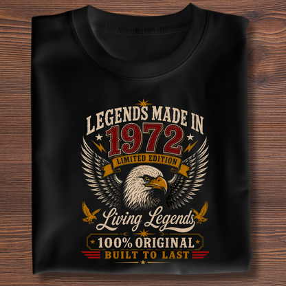 Legends Made In  Limited Edition Birthday Tee 1971-1991