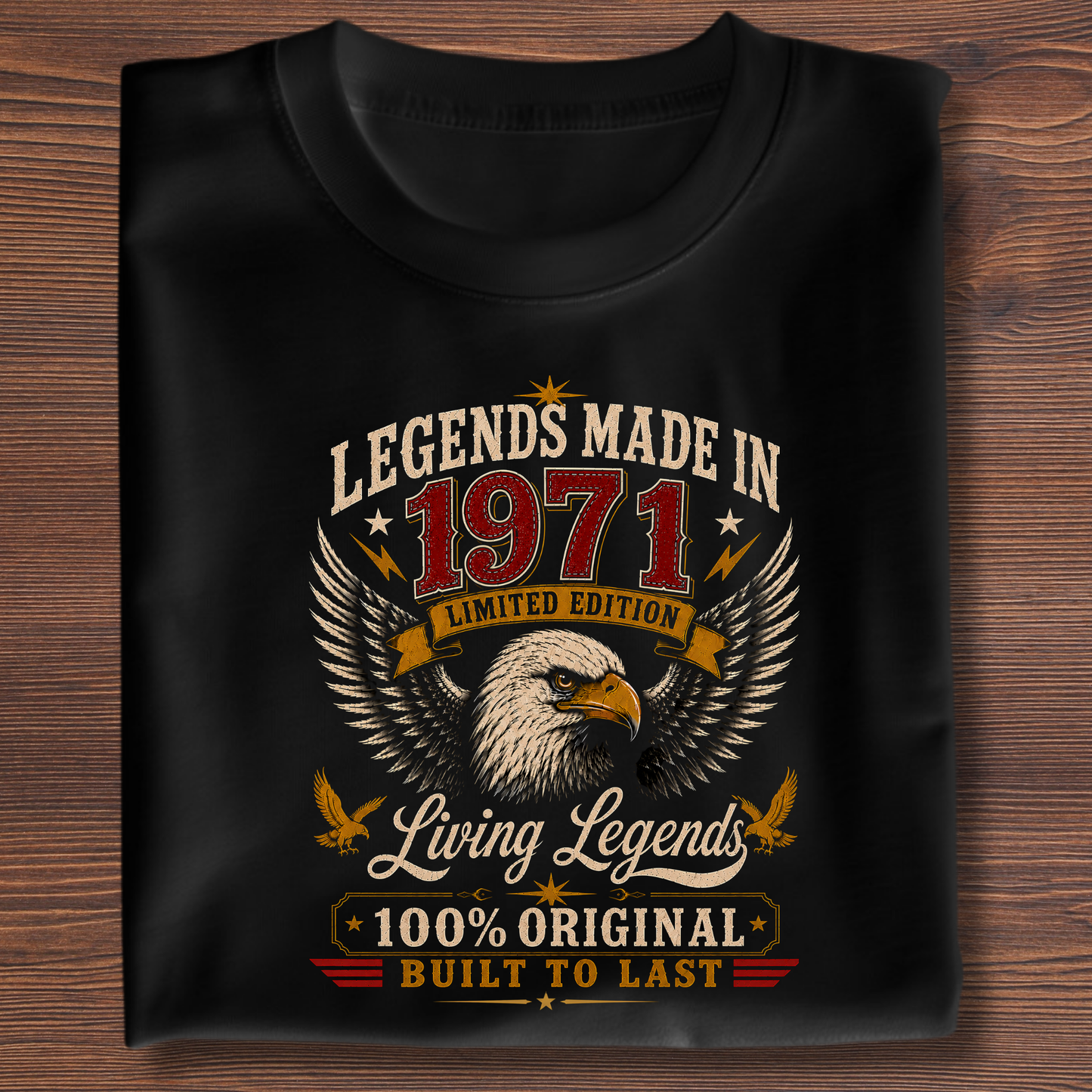 Legends Made In  Limited Edition Birthday Tee 1971-1991