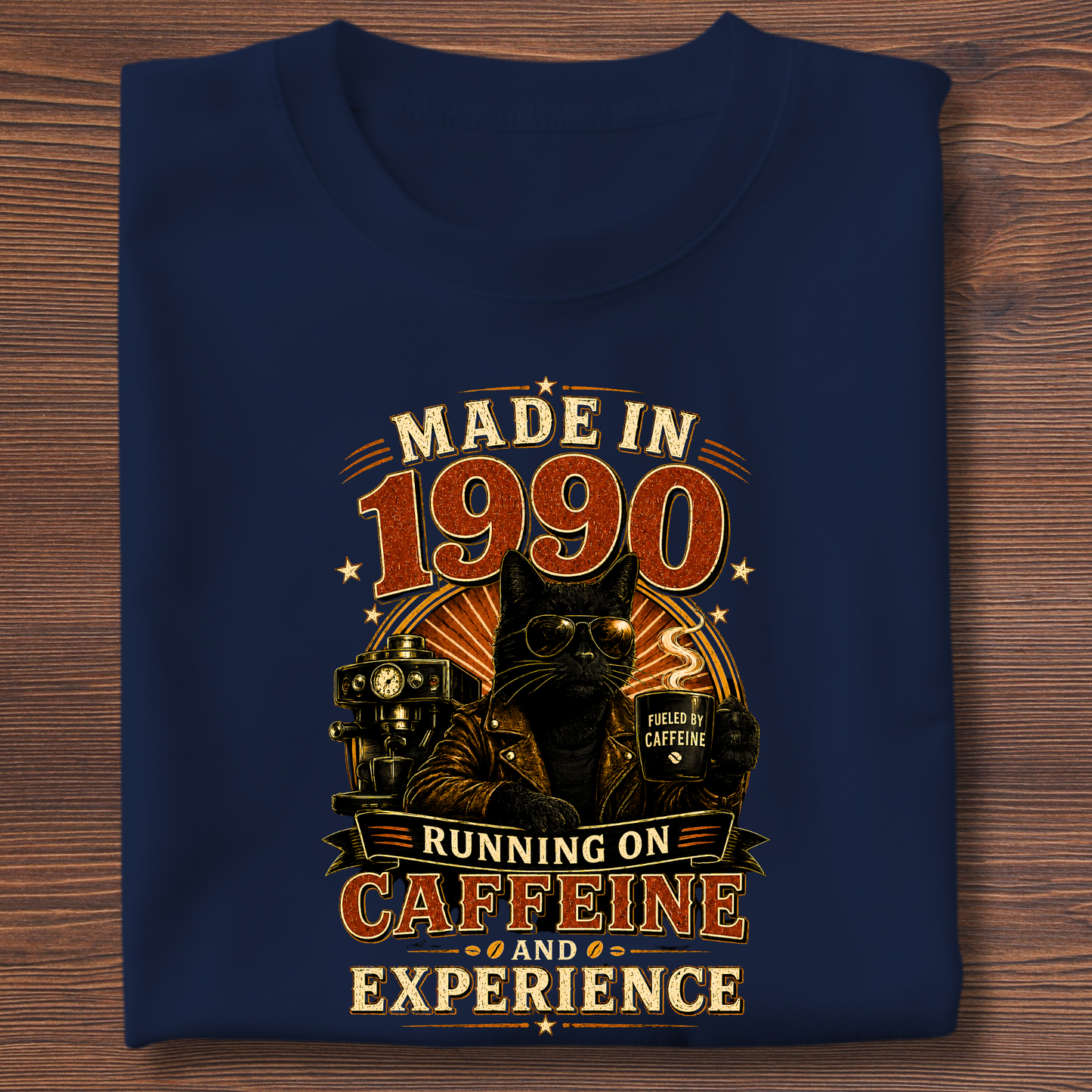 Running On Caffeine & Experience Tee · 1971-1991