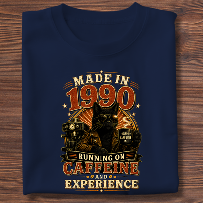 Running On Caffeine & Experience Tee · 1971-1991
