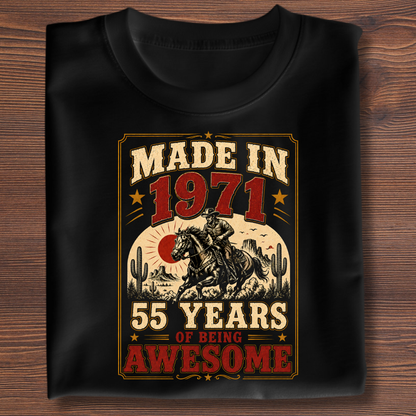 Made In Vintage Tee · Years Of Being Awesome | 1971-1991