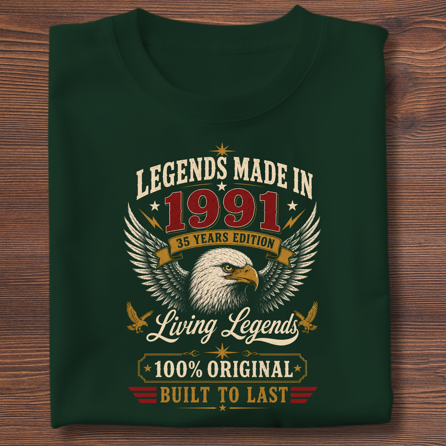 Legends Made In  Limited Edition Birthday Tee 1971-1991