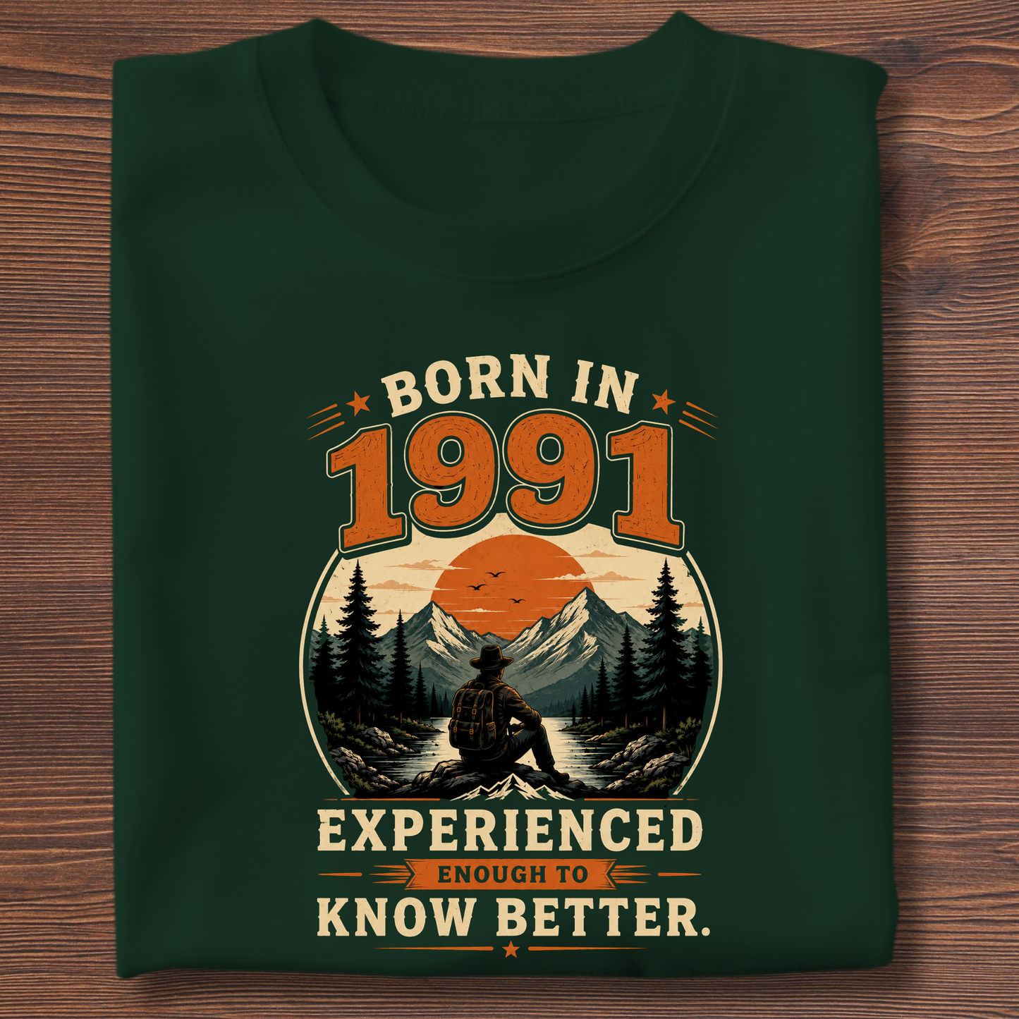 Born In Vintage Birthday T-Shirt | Years 1971-1991