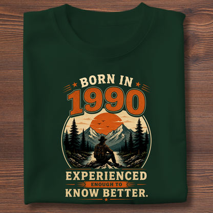 Born In Vintage Birthday T-Shirt | Years 1971-1991