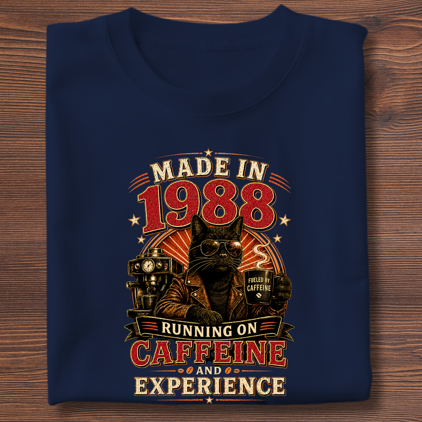 Running On Caffeine & Experience Tee · 1971-1991