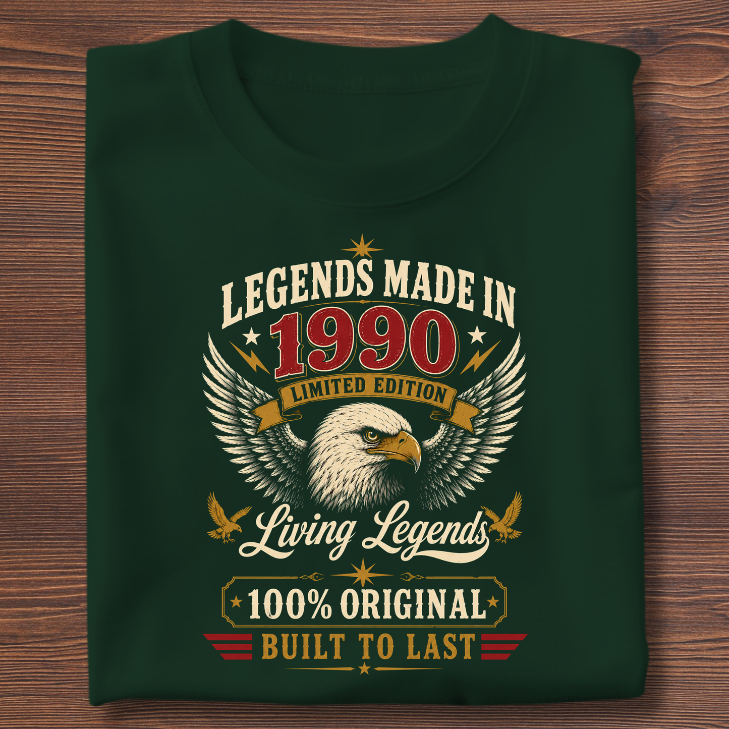 Legends Made In  Limited Edition Birthday Tee 1971-1991