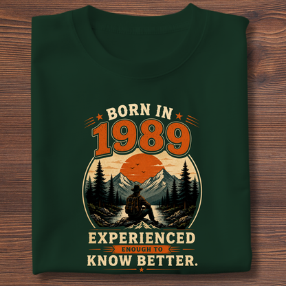 Born In Vintage Birthday T-Shirt | Years 1971-1991