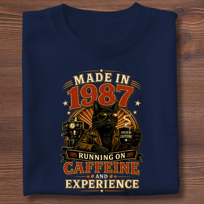 Running On Caffeine & Experience Tee · 1971-1991