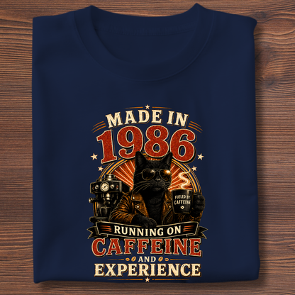 Running On Caffeine & Experience Tee · 1971-1991