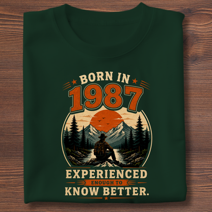 Born In Vintage Birthday T-Shirt | Years 1971-1991