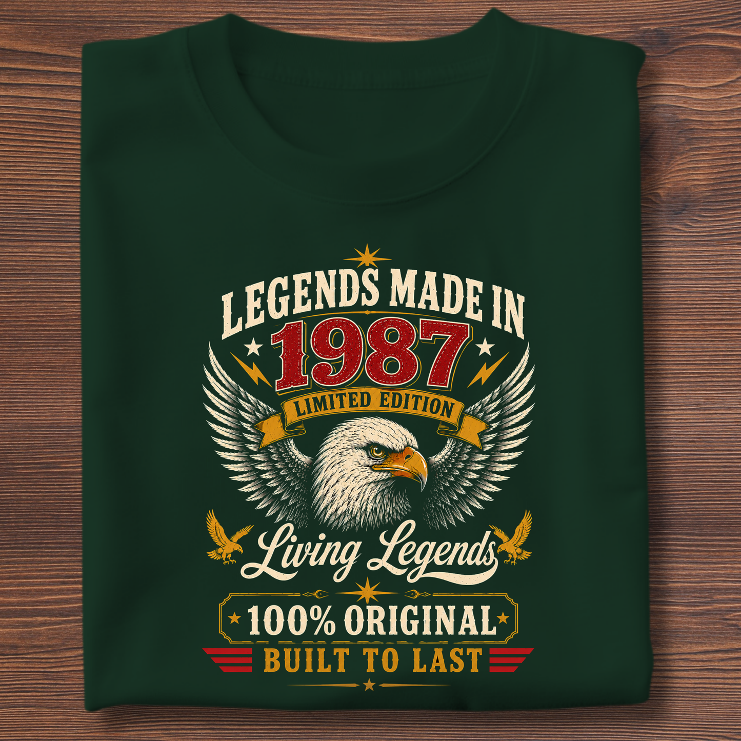Legends Made In  Limited Edition Birthday Tee 1971-1991