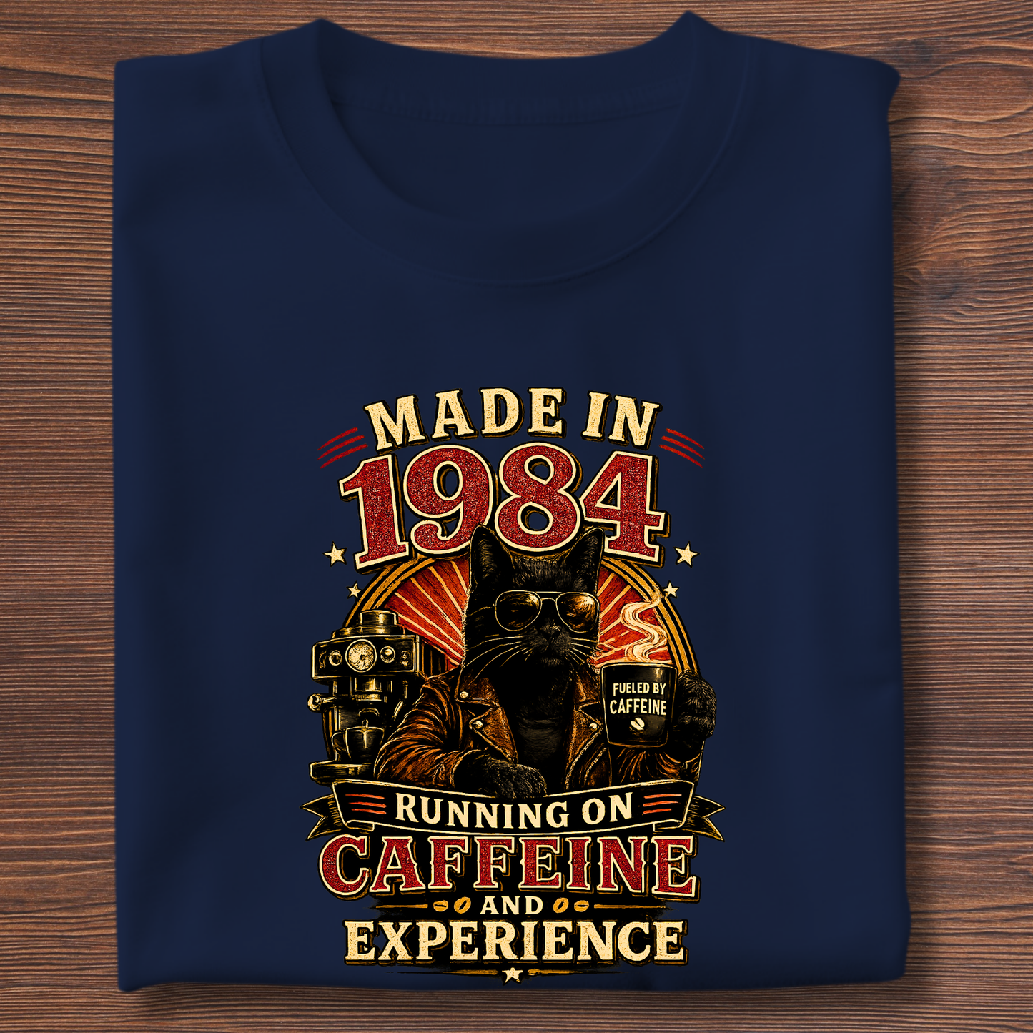 Running On Caffeine & Experience Tee · 1971-1991