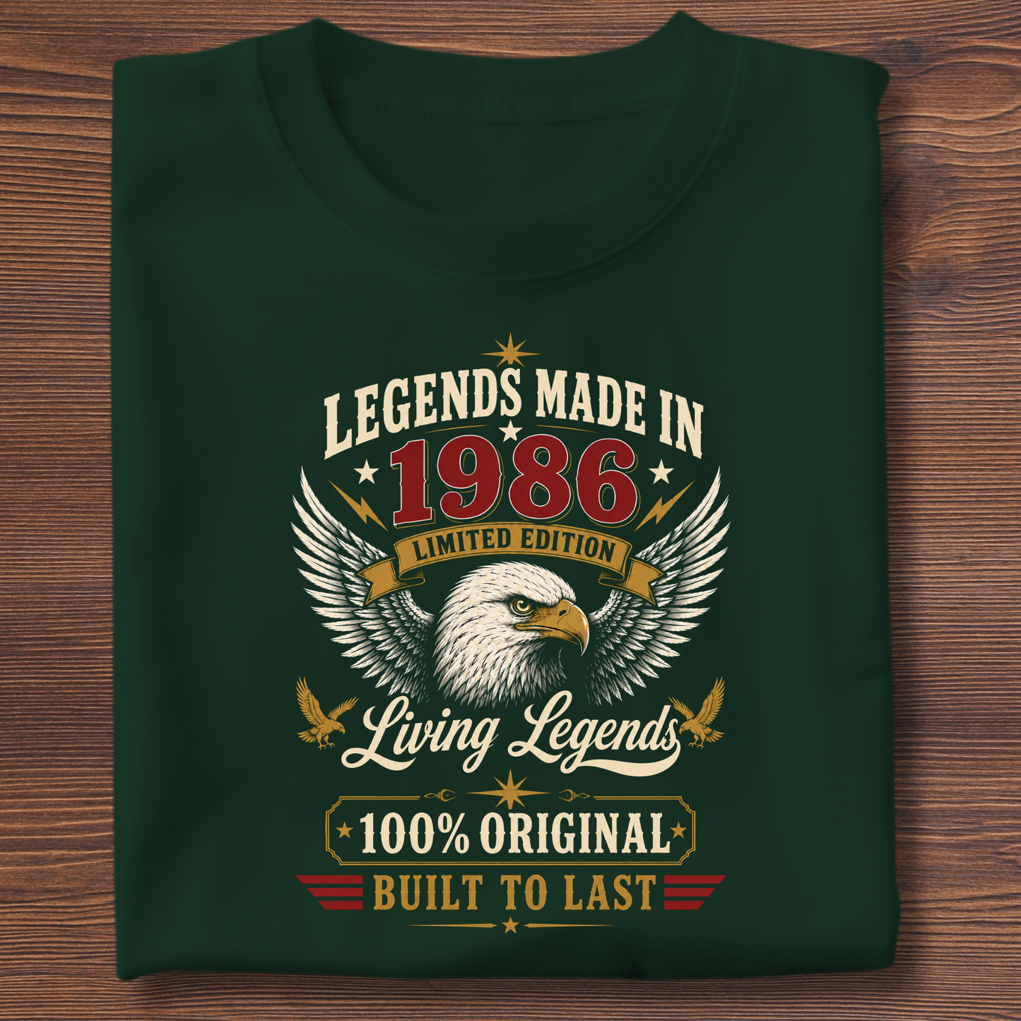 Legends Made In  Limited Edition Birthday Tee 1971-1991