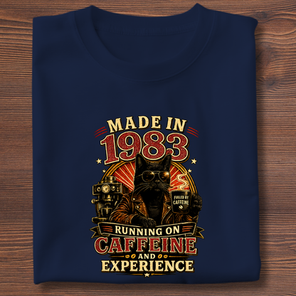 Running On Caffeine & Experience Tee · 1971-1991