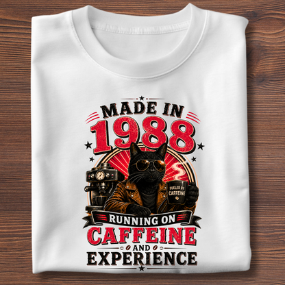 Running On Caffeine & Experience Tee · 1971-1991