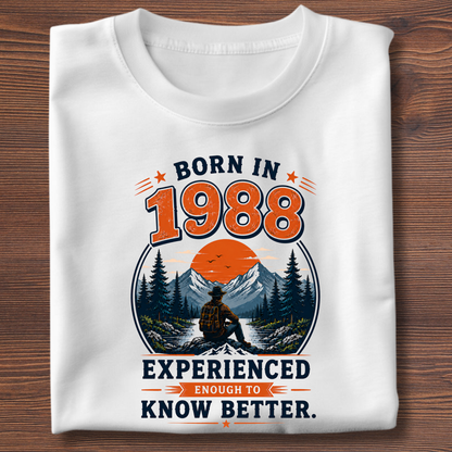 Born In Vintage Birthday T-Shirt | Years 1971-1991