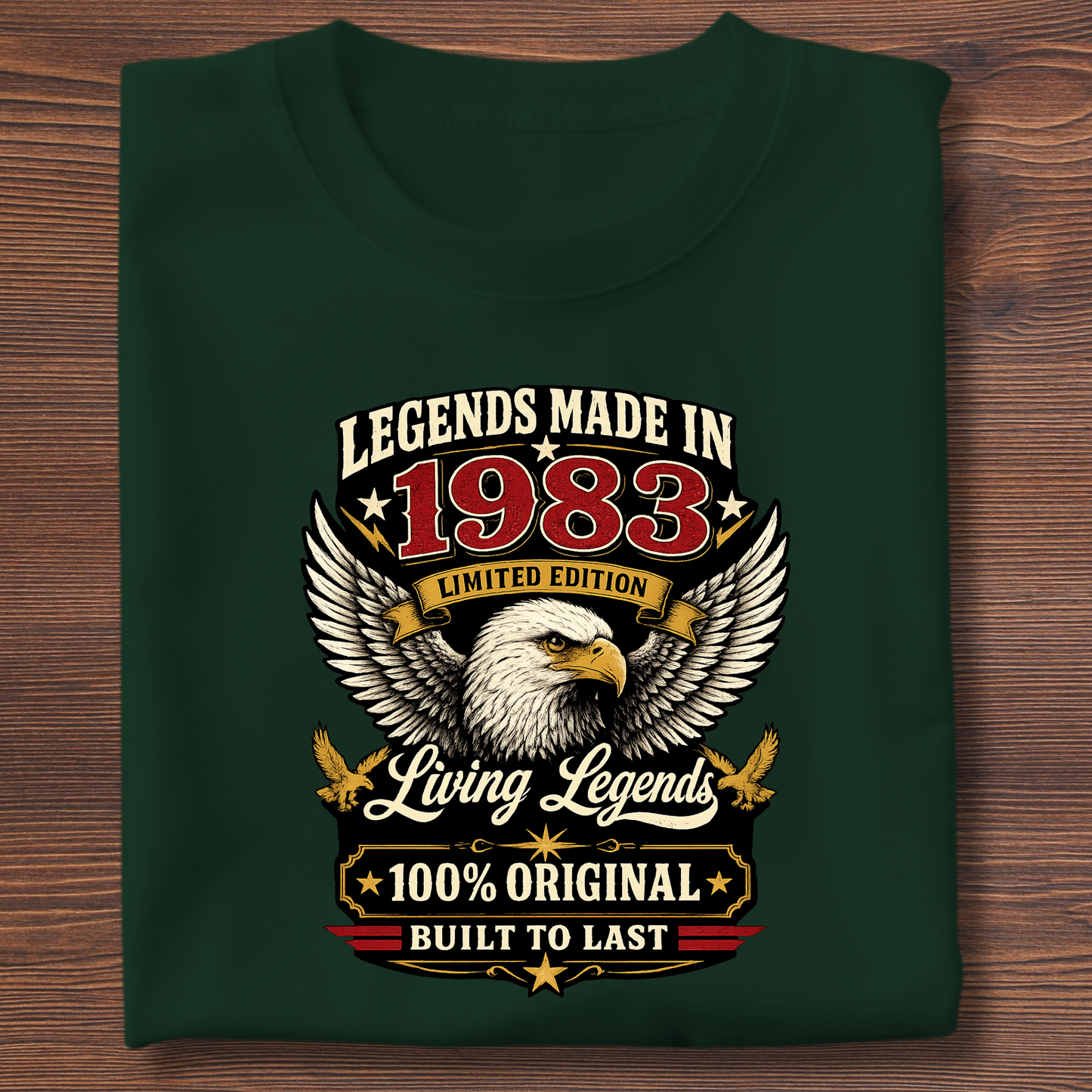 Legends Made In  Limited Edition Birthday Tee 1971-1991