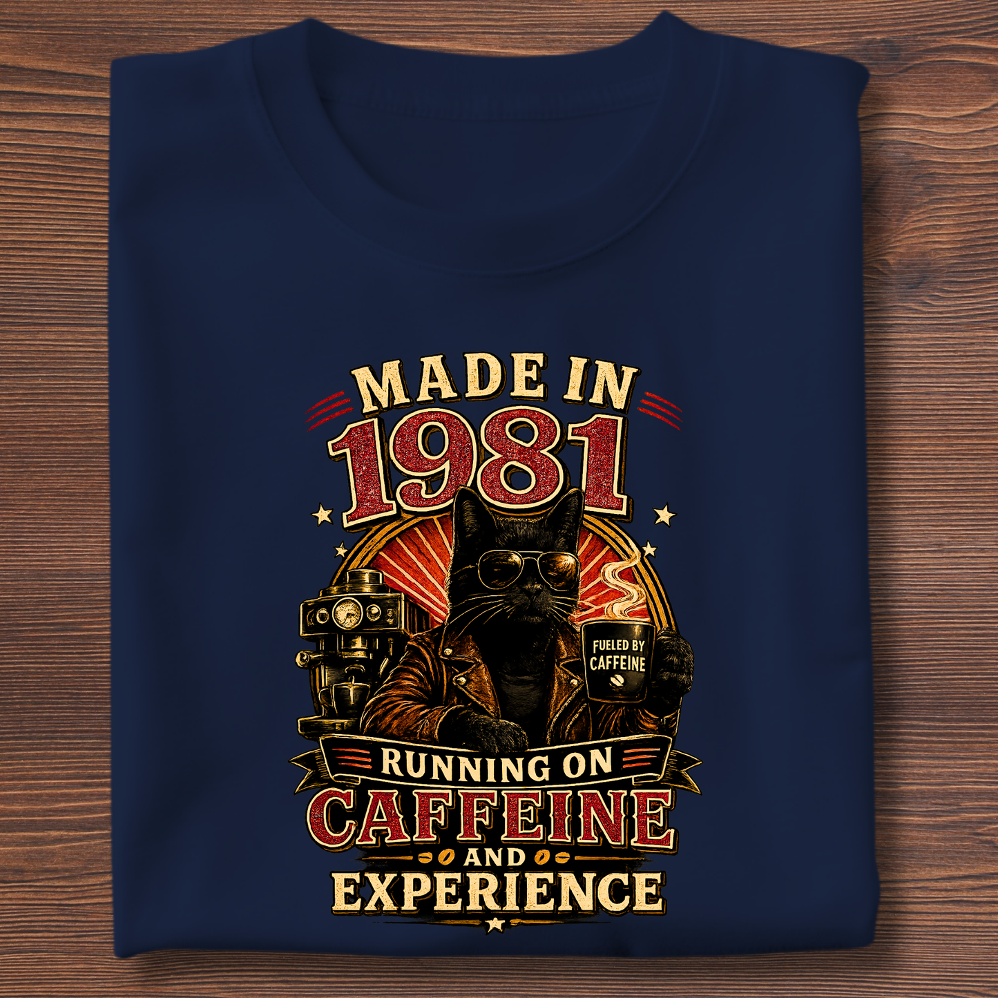 Running On Caffeine & Experience Tee · 1971-1991