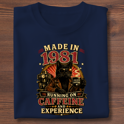 Running On Caffeine & Experience Tee · 1971-1991