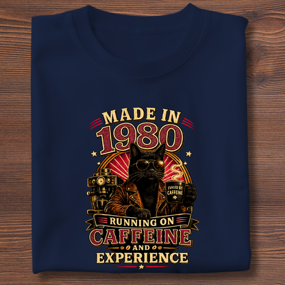 Running On Caffeine & Experience Tee · 1971-1991