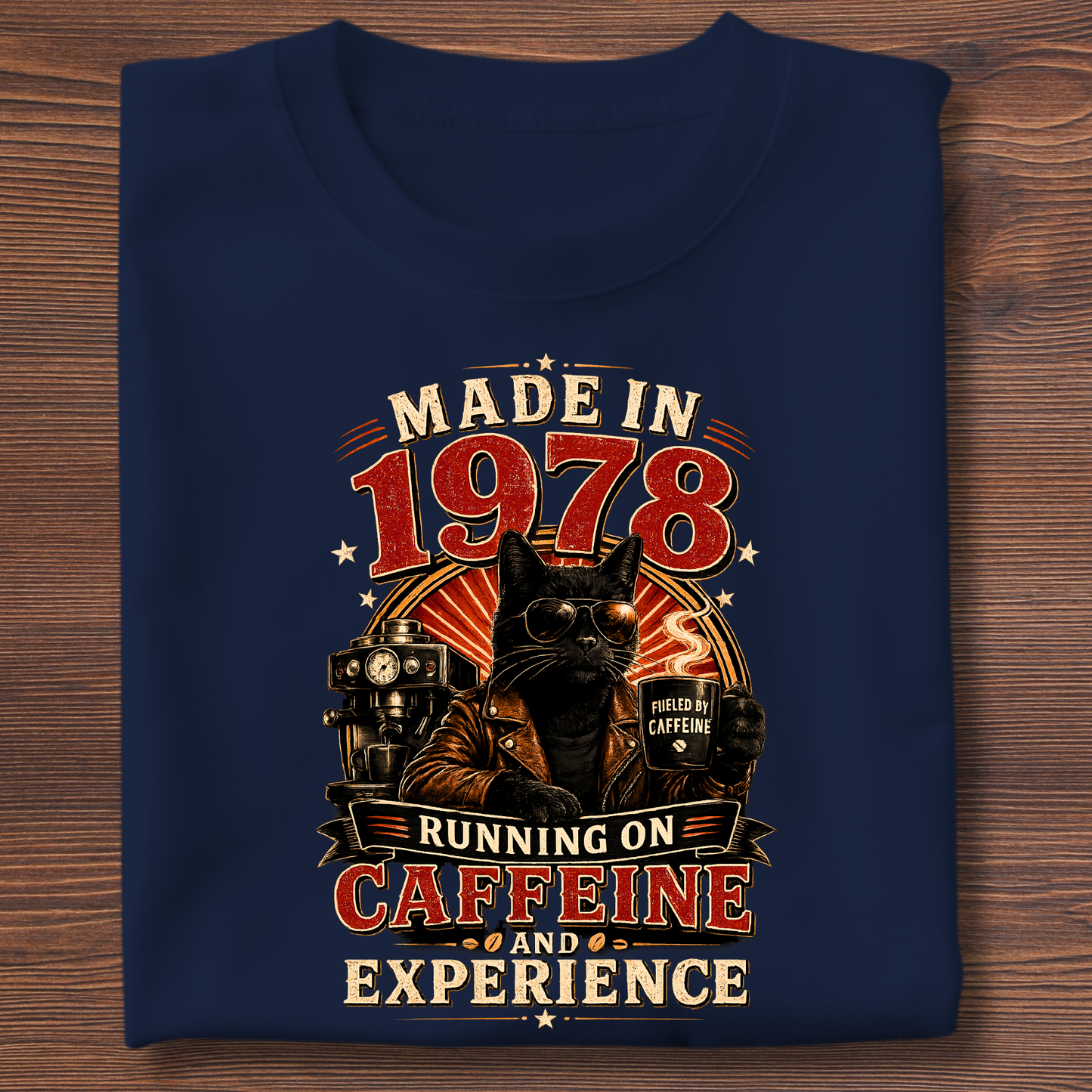 Running On Caffeine & Experience Tee · 1971-1991