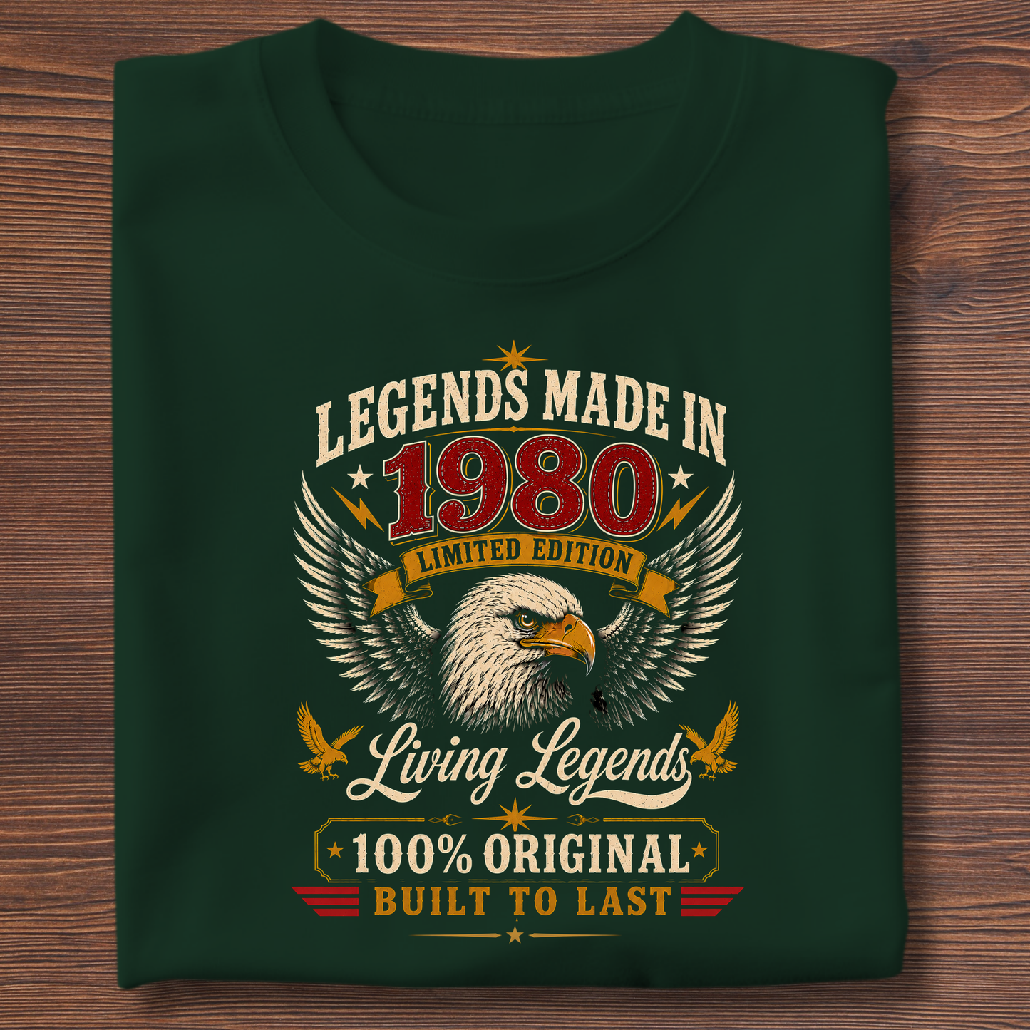 Legends Made In  Limited Edition Birthday Tee 1971-1991