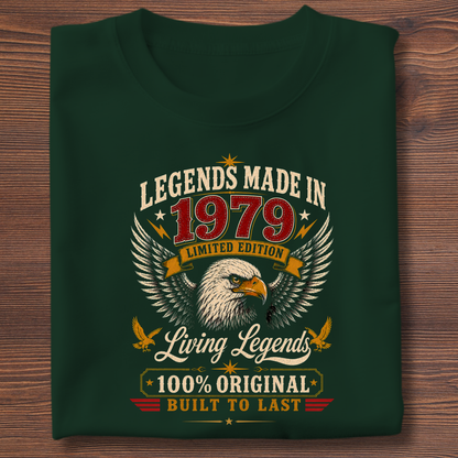 Legends Made In  Limited Edition Birthday Tee 1971-1991