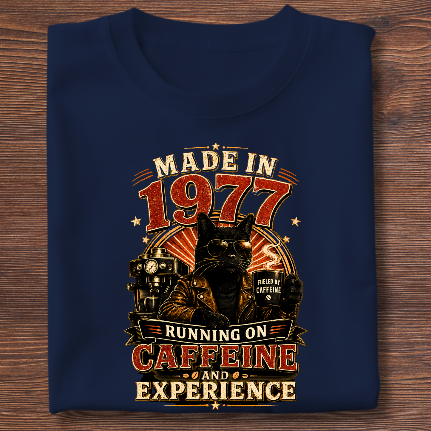 Running On Caffeine & Experience Tee · 1971-1991