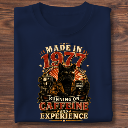 Running On Caffeine & Experience Tee · 1971-1991